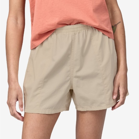 Patagonia Pants - Patagonia Funhoggers Cotton Shorts Womens Casual Sporty Woven Natural Small NWT